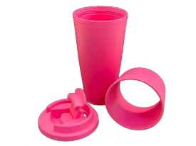 Vaso silicona take away con collarin